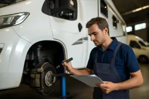 Controllo annuale del sistema frenante sul veicolo ricreazionale: il check che può salvarti la vacanza