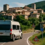 Percorso tra i borghi umbri in van: il programma che evita le strade troppo strette o difficili